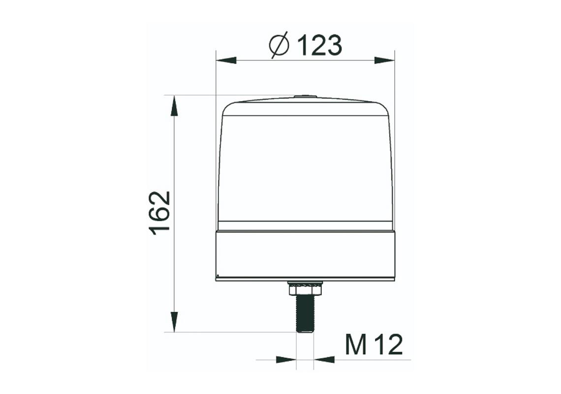 Gyrophare LED SATELIGHT XL (boulon central)